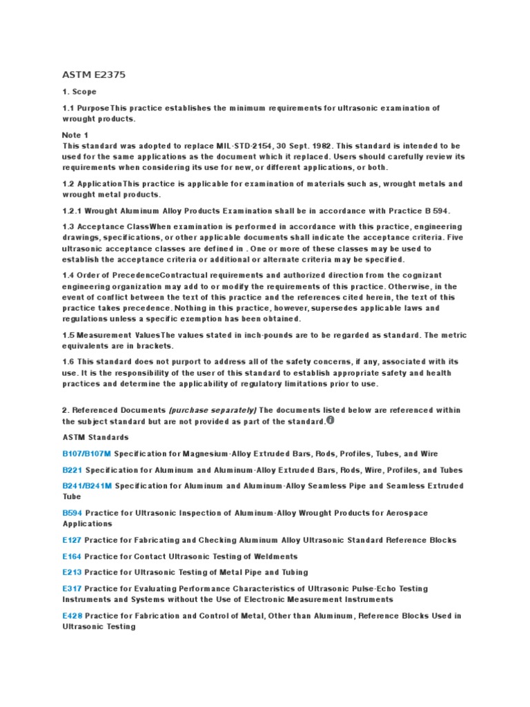 astm e2375